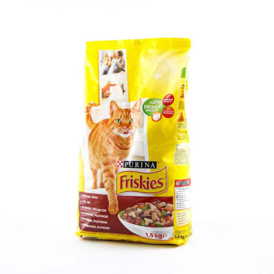 Adult - meso, piletina, povrće 1.5 kg, Friskies
