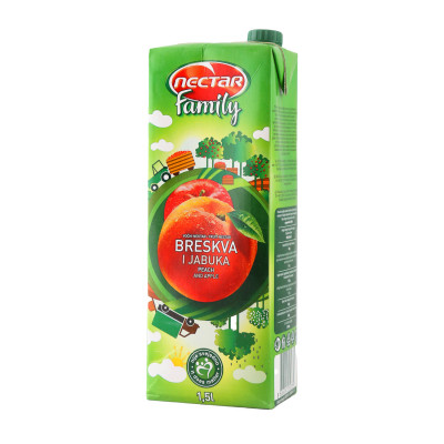 Sok family breskva 1.5 l Nectar