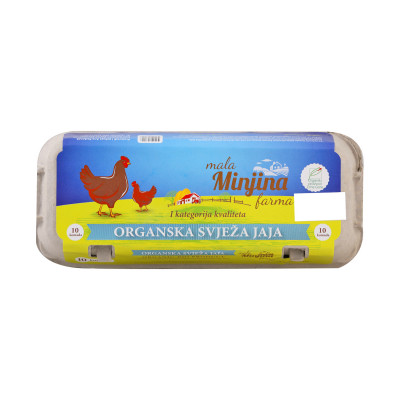 Organska jaja S klasa 10 kom Minjina farma