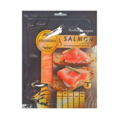 Dimljeni losos-slajs 100 g Finissima