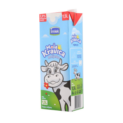 Moja kravica 2.8% dugotrajno mlijeko 1.5 l Imlek
