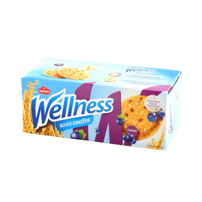 Wellness keks suvo grožđe 210 g Bambi
