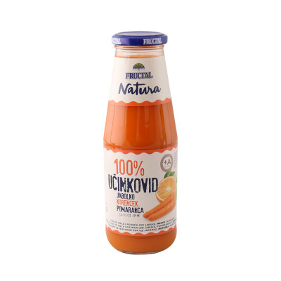 Sok od šargarepe, jabuke i pomorandže 100% 0.7 l Fructal