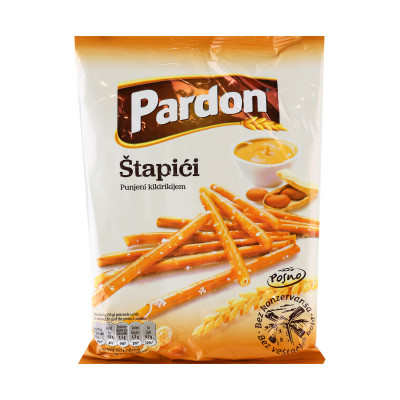 Pardon punjeni štapići sa kikirikijem 100 g Marbo
