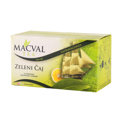 Extravaganza zeleni filter čaj 40 g Macval