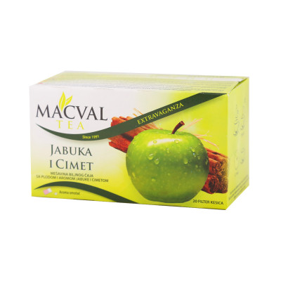 Extravaganza jabuka & cimet filter čaj 40 g Macval