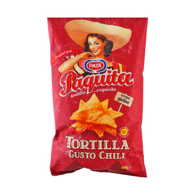 Tortilja čips Gusto čili 200 g Pata