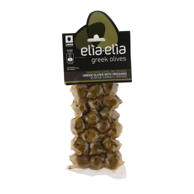 Zelene masline sa origanom vakum 100 g Elia-Elia