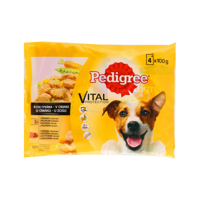 Pedigree kesice adult piletina - govedina 4 x 100 g