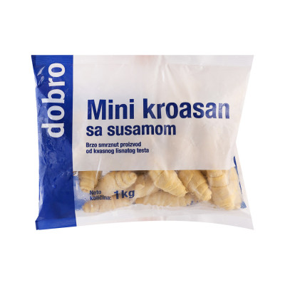 Mini kroasan sa susamom 1 kg (zamrznuto) Dobro