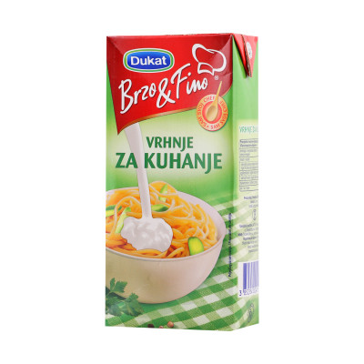 Vrhnje za kuvanje 1 kg brik Dukat