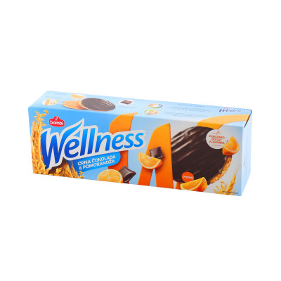 Wellness integralni keks sa narandžom preliven čokoladom 155 g Bambi