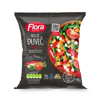 Miješano povrće za đuveč 400 g (zamrznuto) Flora