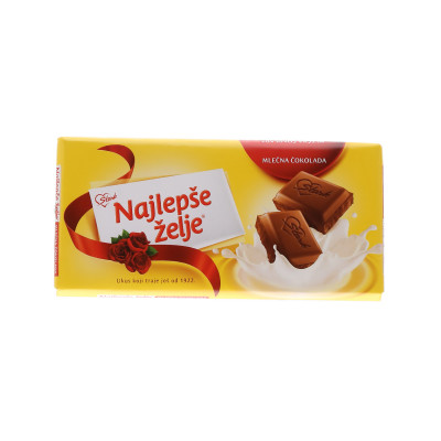 Mliječna čokolada 90 g Najlepše želje
