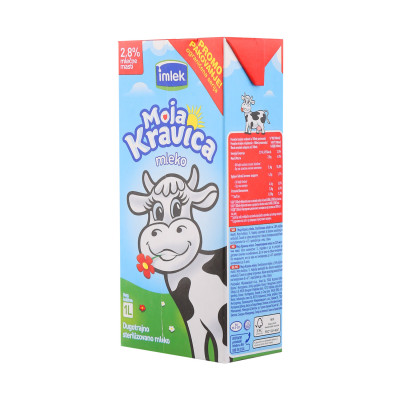 Mlijeko kravica 2.8% m.m. 1 l bez čepa Imlek