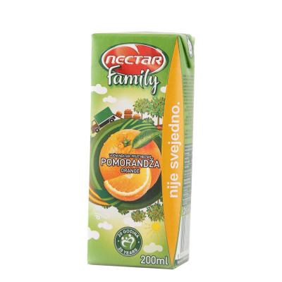 Sok family pomorandža 0.2 l Nectar
