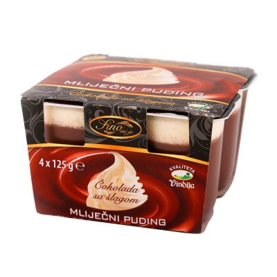 Puding čokolada sa šlagom 4x125 g Vindija