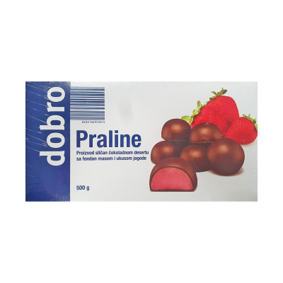 Praline jagoda 500 g Dobro