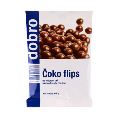 Čoko flips 80 g Dobro