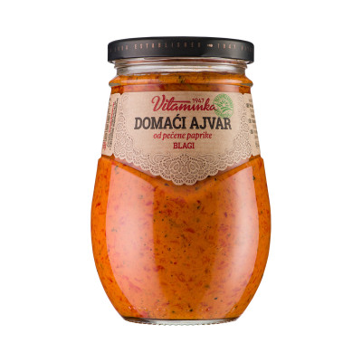 Ajvar domaći blagi od pečene paprike 310g Vitaminka
