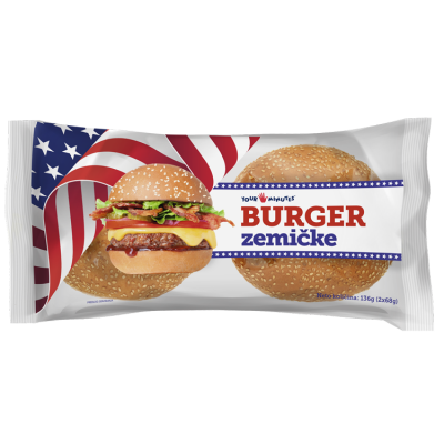 Zemičke burger 2x68 g Don Don