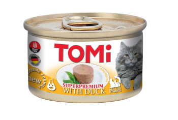 Hrana za mačke pačija pašteta 85g Tomi