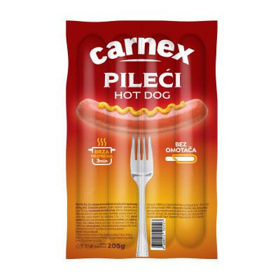 Pileći hot dog 205 g  Carnex