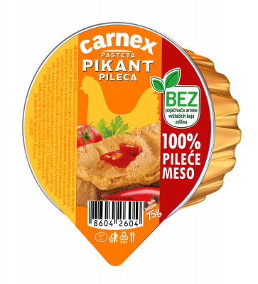 Pileća pikant pašteta 75g Carnex