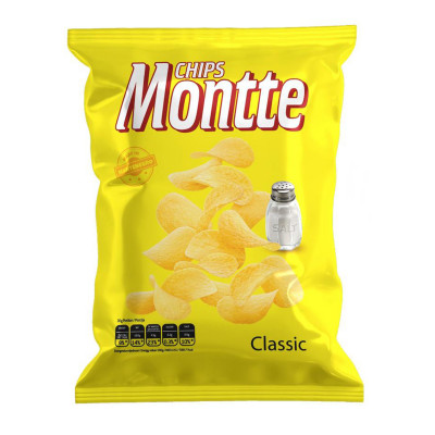 Čips slani 140g Montte Chips