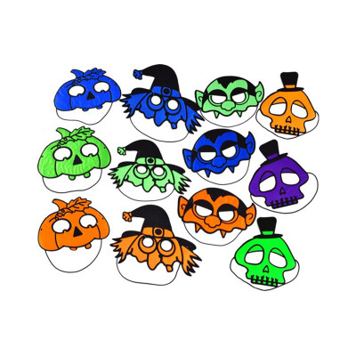 Mini maske kolor-mix halloween