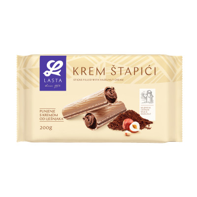 Krem štapići lješnik 200g Lasta