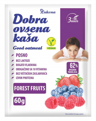 Dobra ovsena kaša šumsko voće 60g