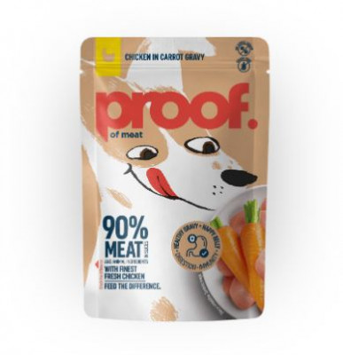 Hrana za pse piletina i šargarepa u sosu 100g Proof