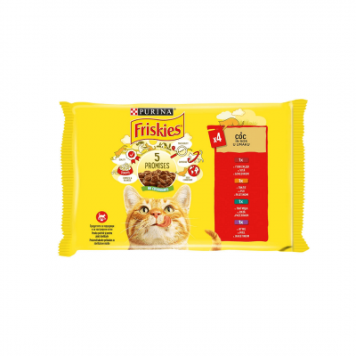 Friskies za mačke u umaku sa govedinom 4x85g