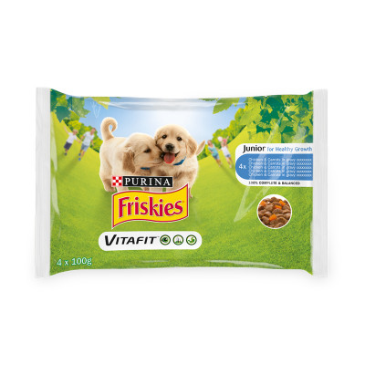 Friskies dog junior gov&pil&jagn 10(4x85g)x4