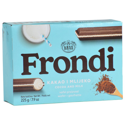 Frondi vafli kakao i mlijeko 225g Kraš