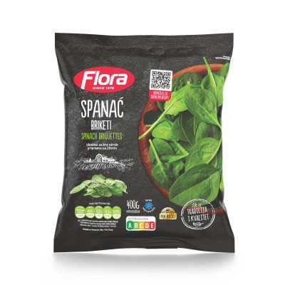 Spanac briketi zamrznuti 400g Flora