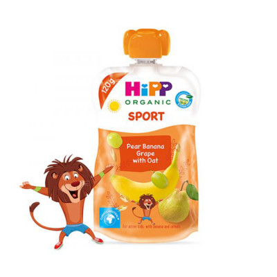 Voće u tubi sport kruška banana grozđe ovas 120g Hipp