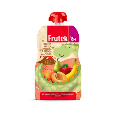Frutek Kašica Pouch-Kajsija 3 Vrste žita 100G Fructal