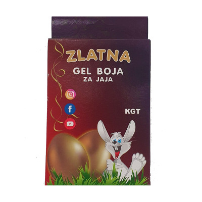 Gel boja zlatna KGT