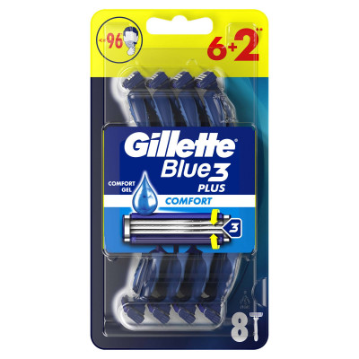 Gillette 3 regular 6+2 kom