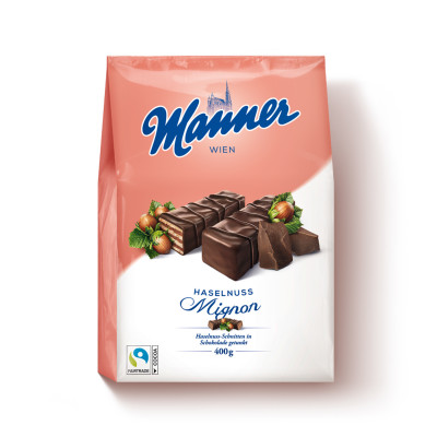 Haselnuss-mignon Čokoladne napolitanke 400gr Manner
