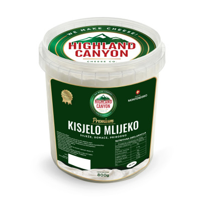 Kisjelo mlijeko 800g Highland Canyon