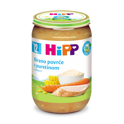 Hipp Bio kašica birano povrće sa ćuretinom 220 g