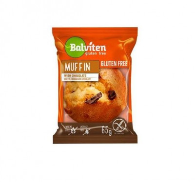 Muffin sa bijelom čokoladom bez glutena 65g Balviten