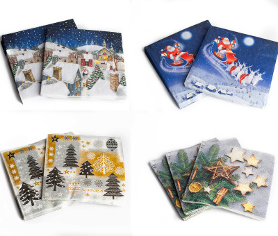 Salvete sa prazničnim motivima 33x33 Cerovo