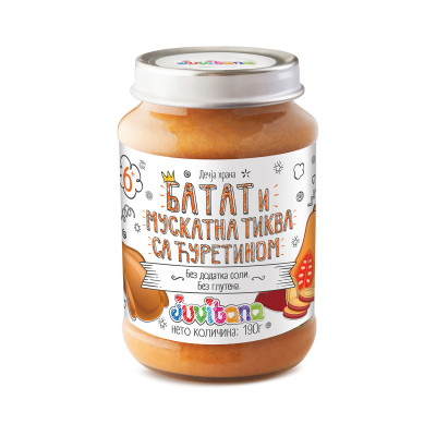 Kašica muskat. tikva i ćuretina 190 g Juvitana