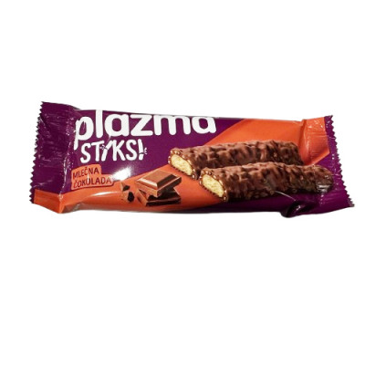 Plazma stiksi keks preliven ml. čokoladom 30g Bambi