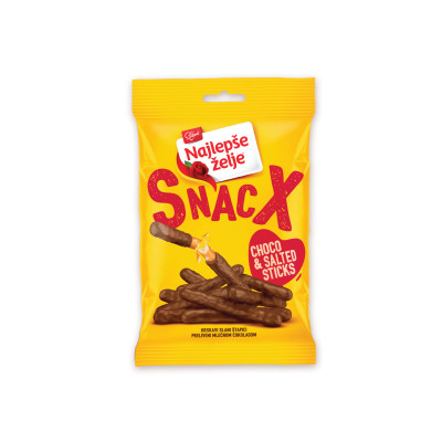 Snacx choco slani štapići Najlepše želje 80g Soko Štark