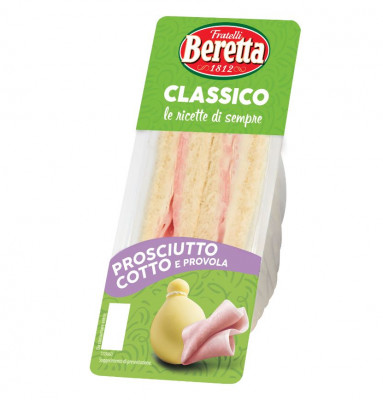 Sendvic sa kuvanom sunkom i dim. provola sirom 140g Beretta